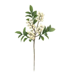 Online Christmas Forever PICK BERRY 13.5″ CREAM W/ LEAVES