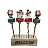 Hot Christmas Forever PICK WOODEN SANTA | SNOWMAN 4 ASSTD. 13.5″ WITH DISPLAY BOX