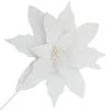 Online Christmas Forever POINSETTIA STEM WHITE 18″ HEAD VELVET W/ 20″ STEM