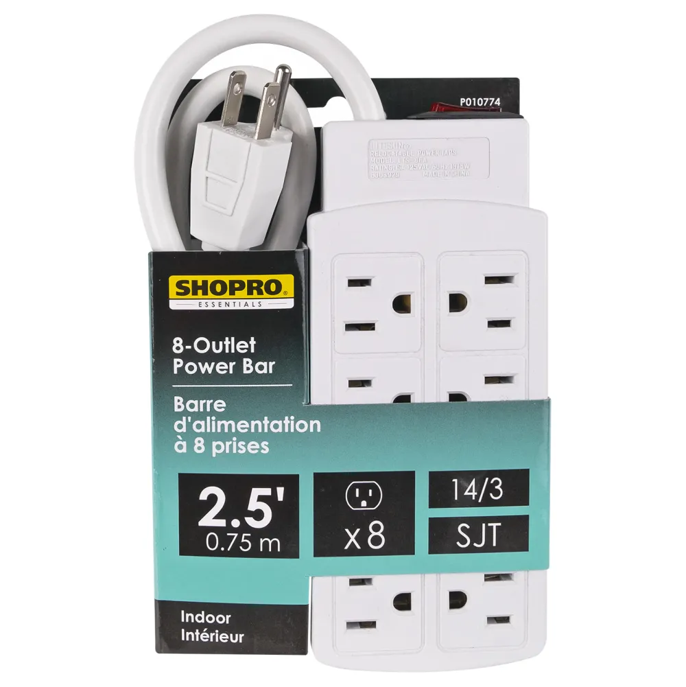 New Christmas Forever POWER BAR 8 OUTLET 125V/1875W
