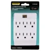 Clearance Christmas Forever POWER WALL TAP 6-OUTLET WHITE