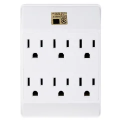 Clearance Christmas Forever POWER WALL TAP 6-OUTLET WHITE