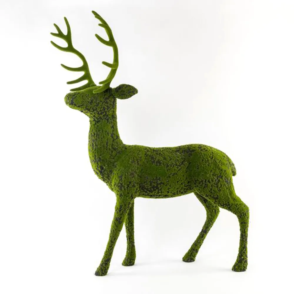 Christmas Forever REINDEER STANDING 35″x50.5″ MOSS GREEN