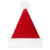 New Christmas Forever SANTA HAT 15″ RED VELVET SANTA HAT WITH FAUX FUR BORDER (MEDIUM)