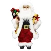 Clearance Christmas Forever SANTA STANDING 18″ W/ GIFTS RED/GREEN/GOLD
