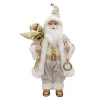 Online Christmas Forever SANTA STANDING 18″ W/ WATCH IVORY/GOLD
