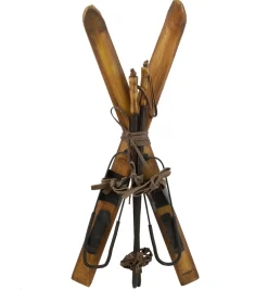 Discount Christmas Forever SKI’S & POLE 19.5″ WOODEN NATURAL