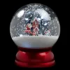 Discount Christmas Forever SNOW GLOBE WITH SANTA & SNOWMAN SEE-SAW SNOWING SCENE 10″
