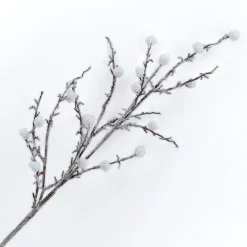 Sale Christmas Forever SPRAY BERRIES ON TWIGS 35.5″ NATURAL W/ WHITE BERRIES AND SNOW