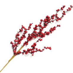 Online Christmas Forever SPRAY BERRY 24″ RED CLUSTERED BERRY