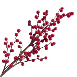 Discount Christmas Forever SPRAY BERRY 30″ RED SHINY