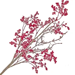 Clearance Christmas Forever SPRAY BERRY 28″ RED W/ICE FROSTING