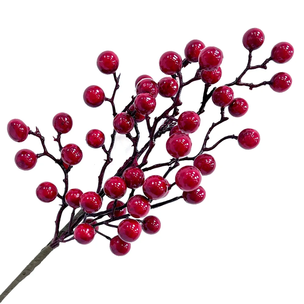 Clearance Christmas Forever SPRAY BERRY 16″ SHINY RED