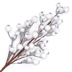 Best Christmas Forever SPRAY BERRY 28″ WHITE FROSTED