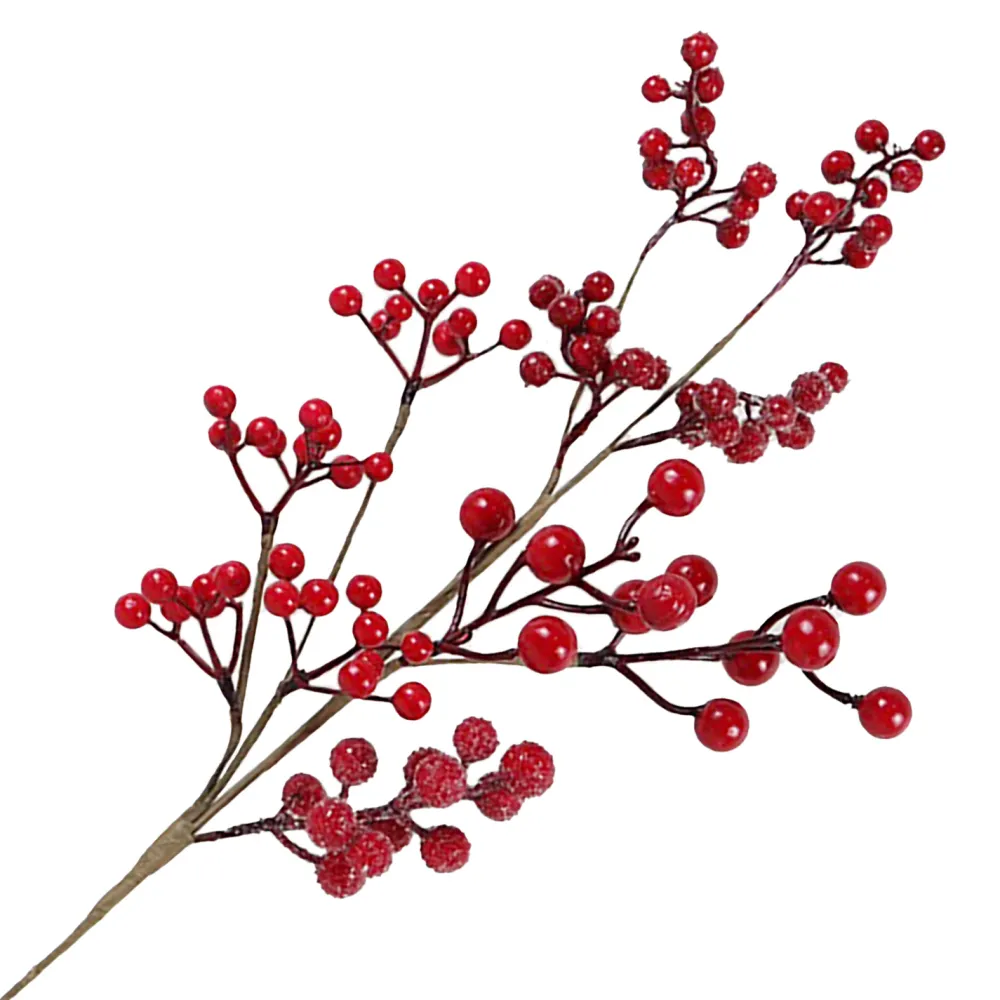 New Christmas Forever SPRAY BERRYS 24″ RED MIXED BERRIES