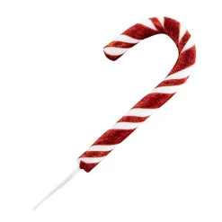 Clearance Christmas Forever SPRAY CANDY CANE STICK 15″ RED/WHITE