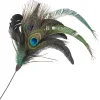 Online Christmas Forever SPRAY FEATHER 16″ PEACOCK
