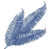 Sale Christmas Forever SPRAY FERN LEAVES 23.5″ STEEL BLUE GLITTER