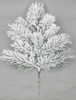 Christmas Forever SPRAY FLOCKED HARD NEED PINE 24″ 10T HEAVY FLOCKING