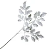 New Christmas Forever SPRAY FLOCKED HOLLY LEAVES 25″