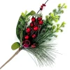 Discount Christmas Forever SPRAY GRN PINE 15″ RED BERRIES MIXED W/ PINE AND GREENERY