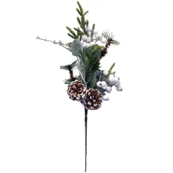 Online Christmas Forever SPRAY GRN PINE 16″ WHITE BERRY MIXED PINE W/ PINE & CONE