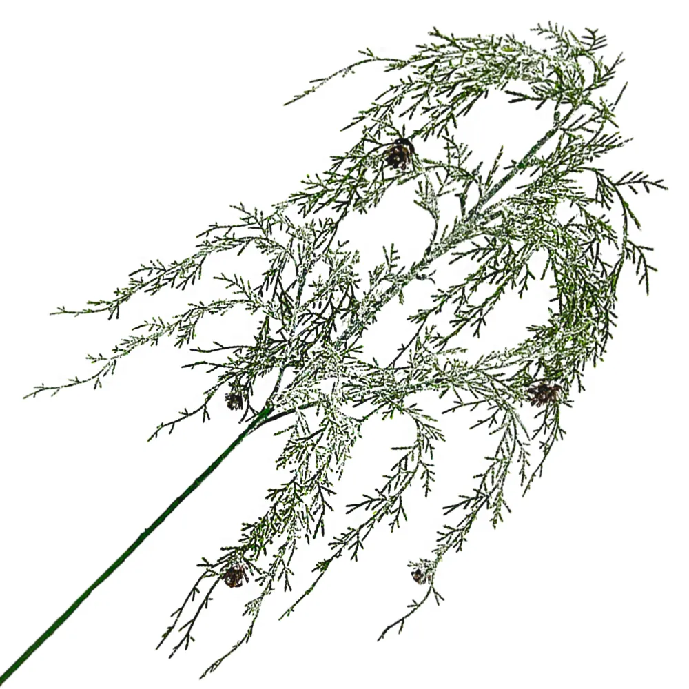 Online Christmas Forever SPRAY HANGING CEDAR 34″ GREEN FROSTED/GLITTER