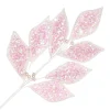 Sale Christmas Forever SPRAY LEAVES FABRIC 25.5″ IRIDIDESCENT PINK SEQUINS