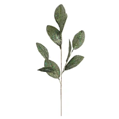 Outlet Christmas Forever SPRAY LEAVES MAGNOLIA 28″ GREEN GLITTER