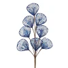 Sale Christmas Forever SPRAY LEAVES MESH 26″ MIDNIGHT BLUE GLITTER