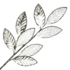 Outlet Christmas Forever SPRAY LEAVES METALLIC 28.5″ SILVER FABRIC W/ GLITTER