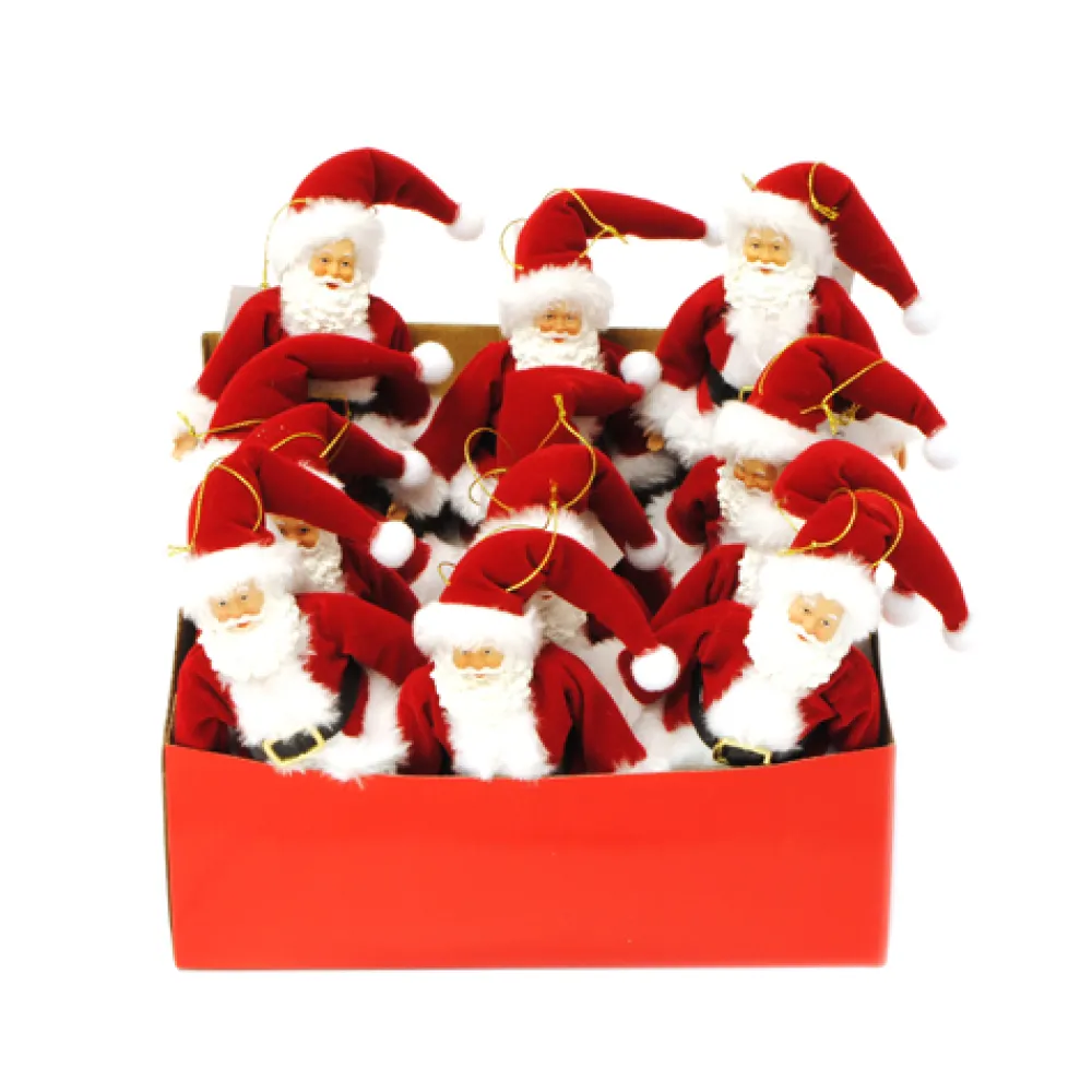 Online Christmas Forever STANDING SANTA 07″ ORN RED/WHITE 12PCS IN DISPLAY BOX
