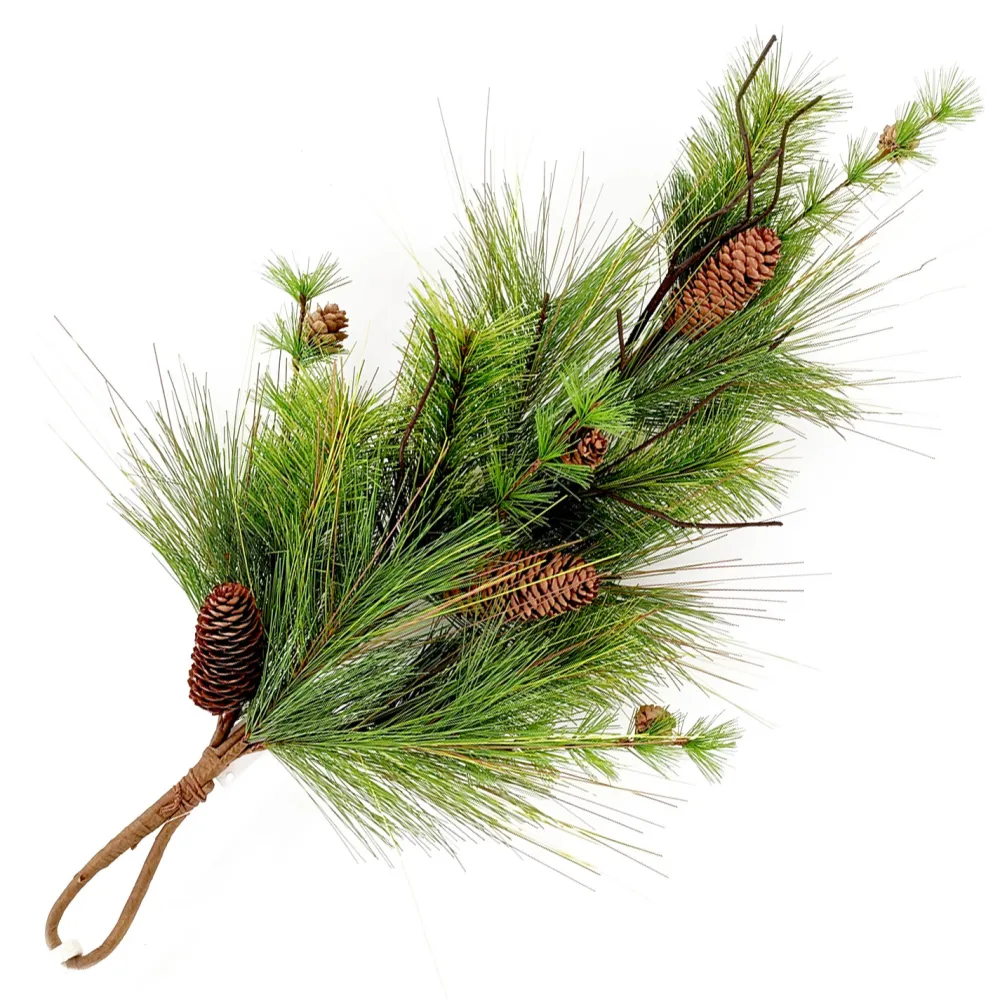 Sale Christmas Forever TEARTROP PINE 28″ MIXED NEEDLE PINE W/ PINE CONES