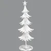 Best Christmas Forever TREE 20″ WHITE METAL W/ SILVER FOIL