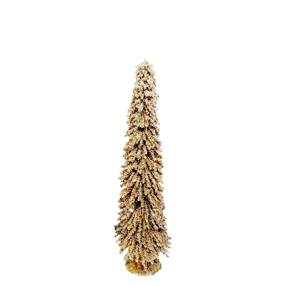 Best Christmas Forever TREE ALPINE 22″ W/ GOLD BEAD GLITTER