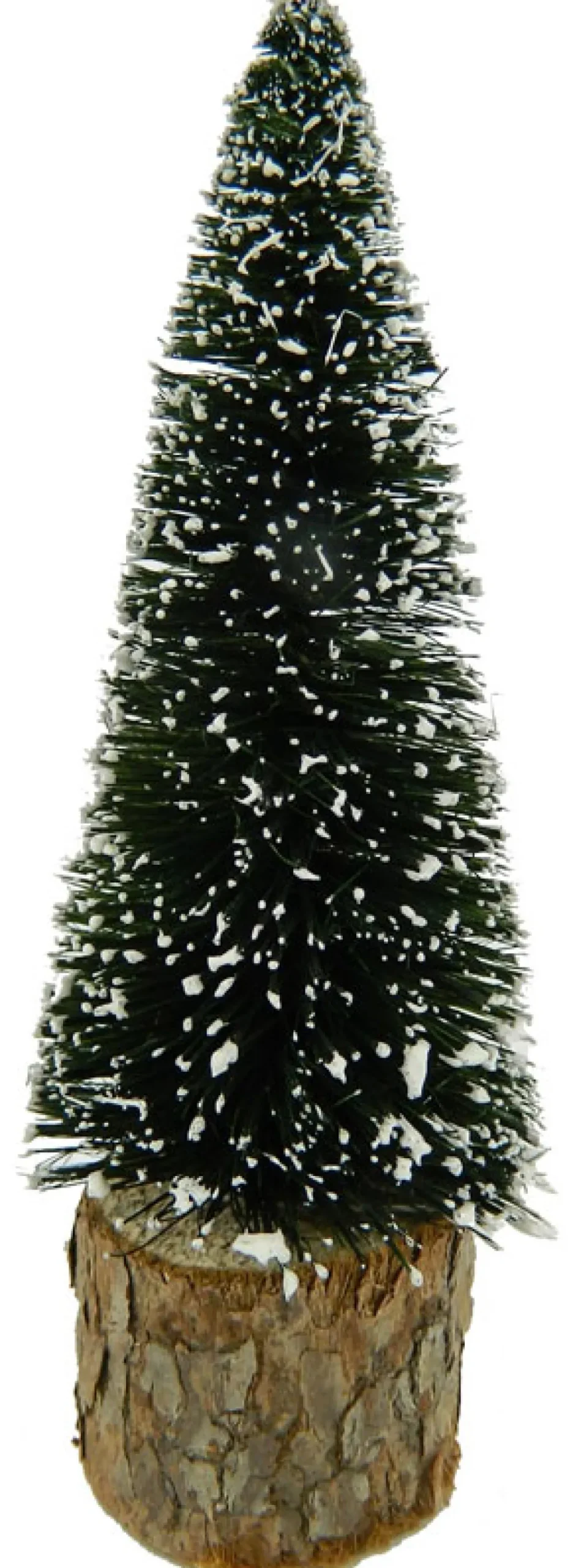 Outlet Christmas Forever TREE BOTTLE BRUSH NAT. 5″ VILLAGE W/ SNOW & BASE