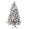 Online Christmas Forever TREE FLOCKED ALASKA PINE 5’/549T 230-LED WARM WHITE LIGHTS