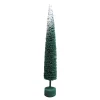 Best Christmas Forever TREE FLOCKED BOTTLE BRUSH 19″ GREEN W/SNOWY TOP