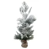 Outlet Christmas Forever TREE FLOCKED MIXED PINE MIXED 28″ W/ BURLAP BASE