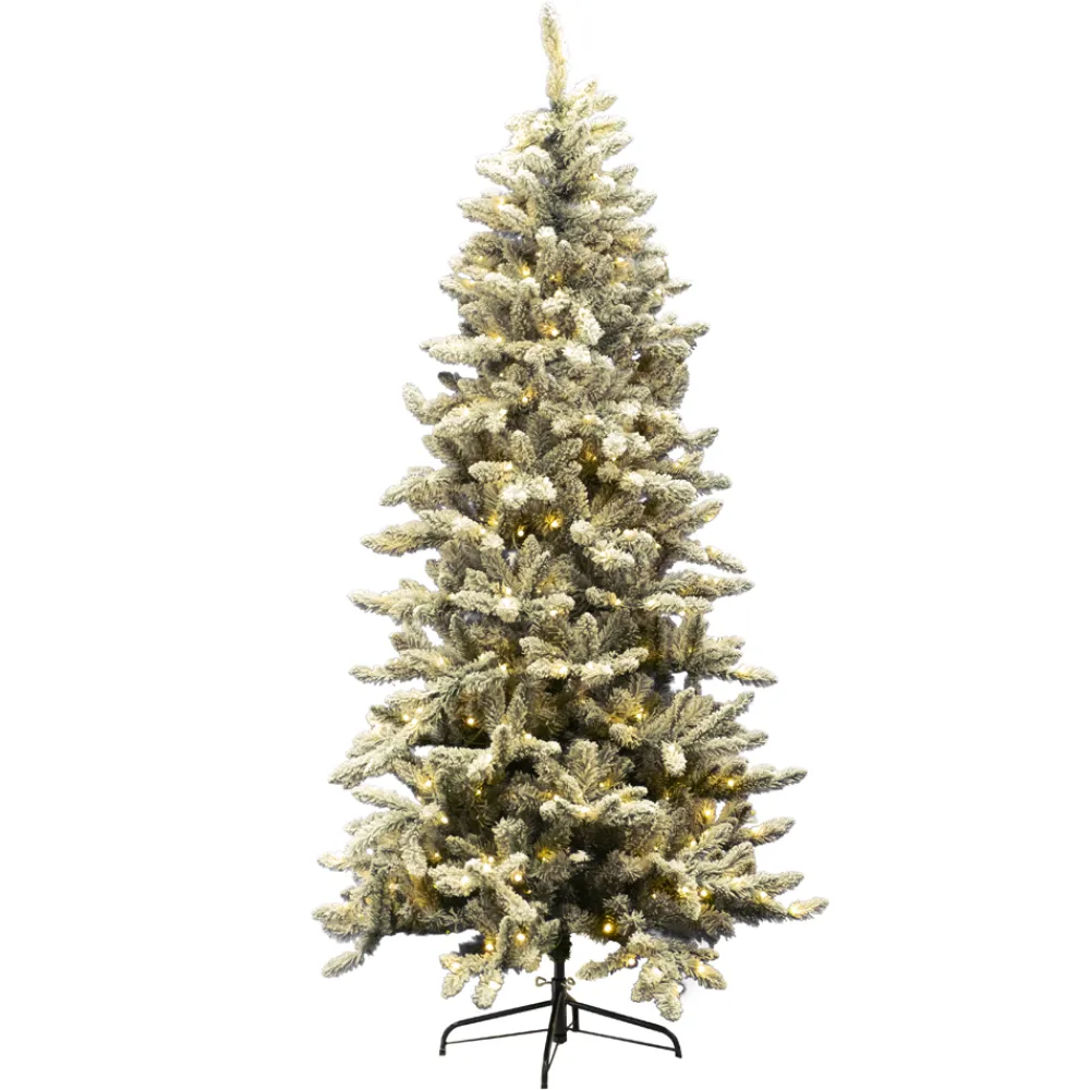 Discount Christmas Forever TREE FLOCKED PVC PINE 9’/1668T 570-LED WARM WHITE LIGHTS