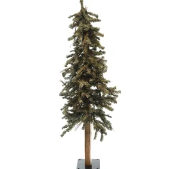 Discount Christmas Forever TREE FROSTED ALPINE 4′ 358T W/ PINE CONES
