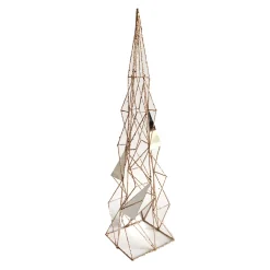 Online Christmas Forever TREE GEOMETRIC MIRROR | WIRE 23.5″ COPPER WITH GLITTER