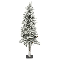 Discount Christmas Forever TREE MANNING ALPINE 5’x475T HEAVY FLOCKING W/ PINE CONES