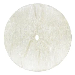 Sale Christmas Forever TREE SKIRT 20″ MINI GOLD IRIDESCENT CRINKLE METALLIC