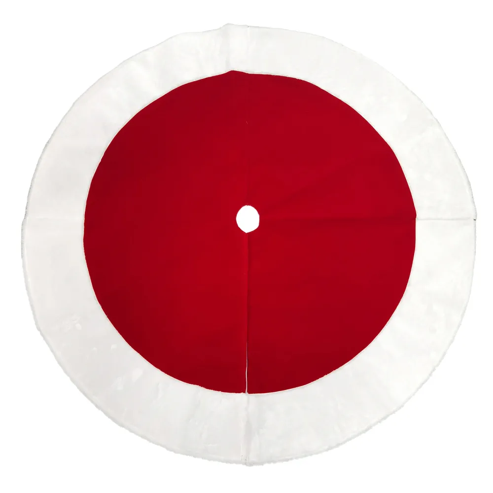 New Christmas Forever TREE SKIRT 48″ RED/WHITE