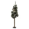 Clearance Christmas Forever TREE SNOWY ALPINE 5′ 108T MIXED NEEDLES W/ PINE CONES & BIRDHOUSE