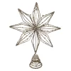 Clearance Christmas Forever TREE TOP STAR GOLD GLITTER 10”