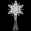 Online Christmas Forever TREE TOP STAR SILVER GLITTER 7.5″ W/ BRIGHT SILVER GLITTER 3D