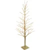 Clearance Christmas Forever TWIG TREE GOLD 59″ 186 LED WARM WHITE LIGHTS 120V CHAMP. GLTR
