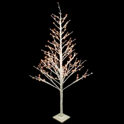 Hot Christmas Forever TWIG TREE WHITE 83″ 306 LED WARM WHITE LIGHTS 120V WHITE GLTR.